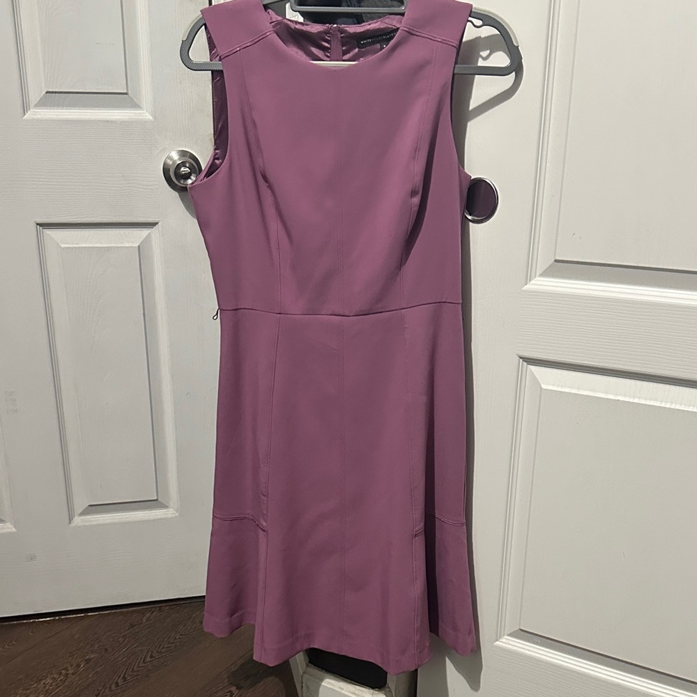 White House Black Market Sleeveless Purple Midi Dress
